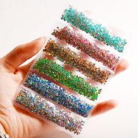 Resin Rhinestone Sticker, Round, plated, different color and pattern for choice & DIY, more colors for choice, 2mm, 6000PCs/Bag, Sold By Bag