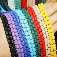 Ikke-magnetiske Hæmatit perler, Kolonne, forgyldt, forskellige farver og mønster for valg & du kan DIY, flere farver til valg, 4*6,6*8mm, Solgt af Strand