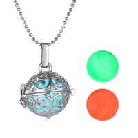 Luminated Necklace, Tibetan Style, Round, plated, hollow, 500*20mm, Sold By Strand
