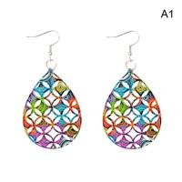 Brass Drop Earring fashion jewelry & for woman Sold By Pair