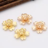 Brass Bead Cap Flower plated DIY 20mm Sold By PC