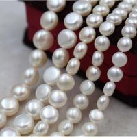 Perles nacres baroques de culture d'eau douce , perle d'eau douce cultivée, DIY & multiple tailles pour le choix, blanc,  6-7mm, Vendu par brin