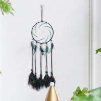Fashion Dream Catcher, Iron, with Feather, durable, deep coffee color, Sold By PC