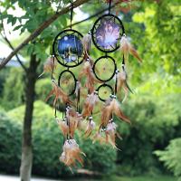 Fashion Dream Catcher, Feather, handmade, durable & woven pattern & different styles for choice, more colors for choice, Sold By PC