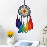 Fashion Dream Catcher, Iron, with Feather, handmade, durable & different styles for choice, more colors for choice, 20x60cm, Sold By PC