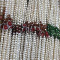 Природное пресноводное жемчужное ожерелье, жемчуг, Каплевидная форма, натуральный, DIY & разные стили для выбора, Много цветов для выбора, 7-8mm, Продан через 45 см Strand