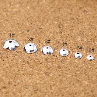 925 Sterling Silver Bead Cap, silver color plated, different size for choice, Sold By PC