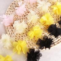Lace Trim & Ribbon, Chiffon, handmade, DIY & different styles for choice, more colors for choice, 60mm, Sold By Yard