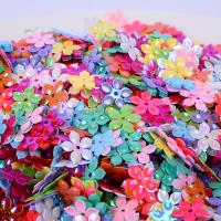 Plastic Sequin, PVC Plastic, Flower, cute & DIY, more colors for choice, 9mm, Approx 500G/Bag, Sold By Bag