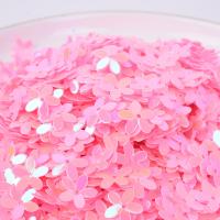 Plastic Sequin, PVC Plastic, Flower, cute & DIY, more colors for choice, 10mm, Approx 500Yard/Bag, Sold By Bag
