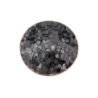 Plastic Sequin, PET, plated, cute & DIY, black, 6mm, Approx 500G/Bag, Sold By Bag