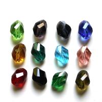 Crystal Beads, Quartz, Helix, DIY & faceted, mixed colors, 8*6mm, Sold By Bag
