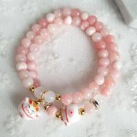 Crystal Bracelets, with Porcelain, portable, more colors for choice, 6MM, Sold By Strand