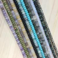 Gemstone Jewelry Beads, Natural Stone, Abacus, polished, DIY & different styles for choice, more colors for choice, 5*8mm, Sold By Strand