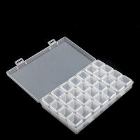 Jewelry Beads Container, Plastic Box, Rectangle, detachable, more colors for choice, 175x105x23mm, Approx 10PCs/Lot, Sold By Lot