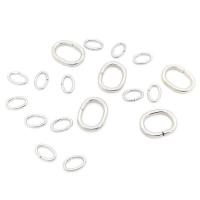 Edelstahl offene Ringe, plattiert, DIY & verschiedene Größen vorhanden, originale Farbe, 1000PCs/Tasche, verkauft von Tasche