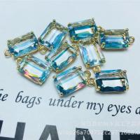 Brass Jewelry Pendants, Rectangle, gold color plated, DIY, more colors for choice, nickel, lead & cadmium free, 10x14mm, 20PCs/Bag, Sold By Bag