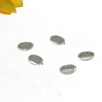 Abalorios de Aleación de Zinc , elipse, chapado en color de plata antigua, Bricolaje, libre de níquel, plomo & cadmio, 18*3mm, agujero:aproximado 1mm, Vendido por KG