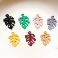 Tibetan Style Leaf Pendants, DIY, more colors for choice, 20PCs/Bag, Sold By Bag