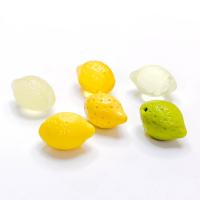 Pendentif en résine, Citron, DIY, plus de couleurs à choisir, 20PC/sac, Vendu par sac