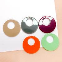 Resin Pendant, DIY, more colors for choice, 35x35x2mm, 20PCs/Bag, Sold By Bag