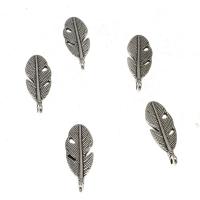 Zinc Alloy Leaf Pendants antique silver color plated DIY nickel lead & cadmium free 29*9mm Approx 1mm Sold By Lot