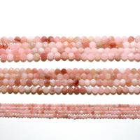 Grânulos de gemstone jóias, opala rosa, Roda, naturais, DIY & facetada, rosa, 3mm, vendido por Strand