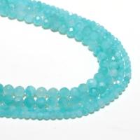 Amazonit Beads, Runde, naturlig, du kan DIY & facetteret, blå, 3mm, Solgt af Strand