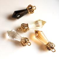 Tibetan Style Pendants, with Crystal, DIY, more colors for choice, 10/Bag, Sold By Bag