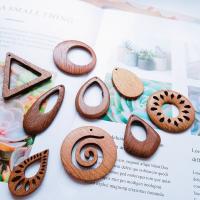 Wood Pendants, DIY, more colors for choice, 10PCs/Bag, Sold By Bag