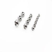 Stainless Steel Beads, plated, durable & DIY & different size for choice, platinum color, Sold By PC