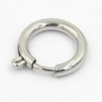 Stainless Steel Spring Ring Lukko, Ruostumaton teräs, päällystetty, Kestävän & tee-se-itse & erikokoisia valinnalle, Myymät PC