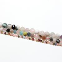 Mischedelstein Perlen, Multi - Edelstein, rund, natürlich, DIY & facettierte, gemischte Farben, 3mm, verkauft von Strang