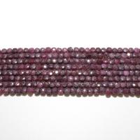 Gemstone Jewelry Beads Ruby Cube natural DIY & faceted fuchsia 4mm Sold By Strand