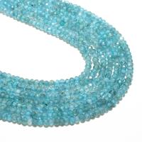 Gemstone Jewelry Beads Apatites Abacus natural DIY & faceted blue 2*3mm Approx Sold By Strand