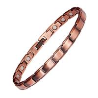 Brass Bracelet & Bangle Copper with Magnet plated with magnetic & for woman Sold Per Approx 8.46 Inch Strand