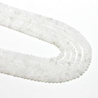 Natural Moonstone Beads, Round, DIY & faceted, white, 2*3mm, Approx 125PCs/Strand, Sold By Strand