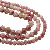 Grain Stone perler, Rhombus, naturlig, du kan DIY & facetteret, lys rød, 10mm, Solgt af Strand