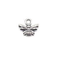 Zinc Alloy Pendants Bee antique silver color plated DIY Sold By Lot