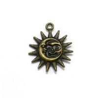 Tibetan Style Pendants, Sun, plated, DIY, more colors for choice, 25x28x4mm, 200PCs/Lot, Sold By Lot