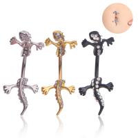Stainless Steel Belly Ring fashion jewelry & Unisex & with rhinestone 5MMx Sold By PC