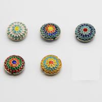 Imitation Cloisonne Tibetan Style Beads, DIY, more colors for choice, 15x7mm, 10PCs/Bag, Sold By Bag