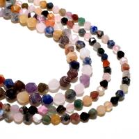 Mješoviti Gemstone perle, Multi - gemstone, Krug, prirodan, Star Cut Faceted & možete DIY, miješana boja, 10mm, Prodano By Strand