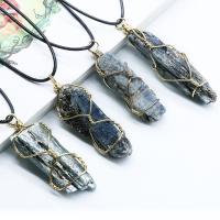 Gemstone Pendants Jewelry, Kyanite, fashion jewelry & natural, 30-70mm, Sold By PC
