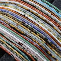 Mixed Gemstone Beads, Quartz, Column, polished, DIY & different styles for choice, more colors for choice, 2*4mm, Sold Per 38 cm Strand