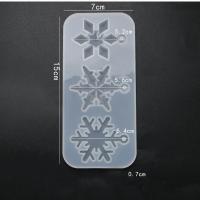 DIY Epoxy Mold Set, Silicone, Snowflake, plated, durable & different styles for choice, more colors for choice, Sold By PC