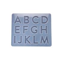 DIY Epoxy Mold Set, Silicone, Square, plated, durable & letters are from A to Z & different styles for choice, more colors for choice, Sold By PC