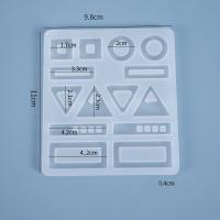 DIY مجموعة قوالب الايبوكسي, سيليكون, مربع, مطلي, المستدامه, 110x98x4mm, تباع بواسطة PC