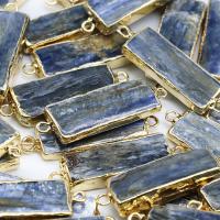 Conector de gemstone, Granada, DIY & Vario tipos a sua escolha, azul, 40*12mm, vendido por PC
