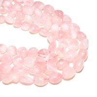Natürliche Rosenquarz Perlen, Ellipse, DIY, Rosa, 6*8mm, verkauft von Strang